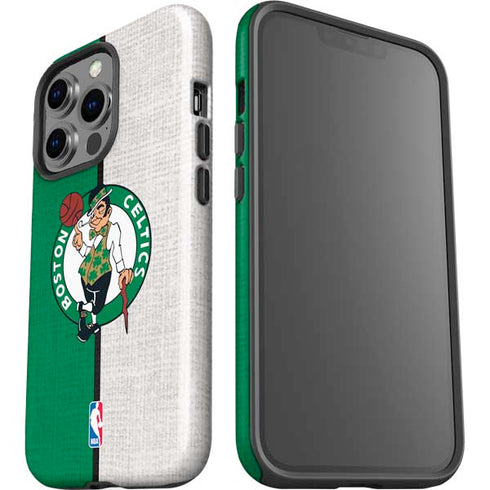 NBA Boston Celtics Canvas iPhone 15 Pro Impact Case