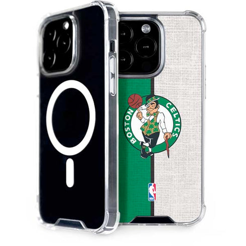 NBA Boston Celtics Canvas iPhone 15 Pro MagSafe Case