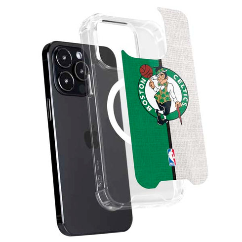 NBA Boston Celtics Canvas iPhone 15 Pro MagSafe Case