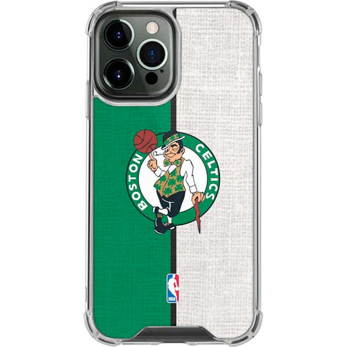 NBA Boston Celtics Canvas iPhone 15 Pro Max Clear Case