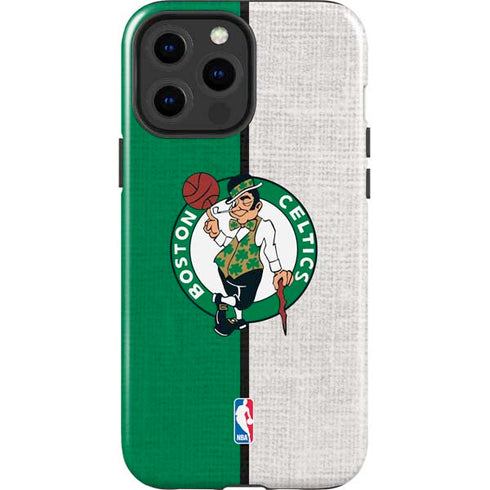 NBA Boston Celtics Canvas iPhone 15 Pro Max Impact Case