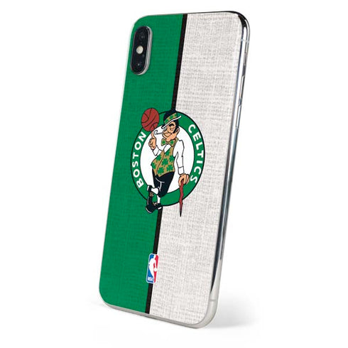 NBA Boston Celtics Canvas iPhone XS Skin