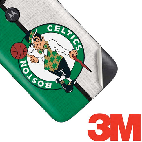NBA Boston Celtics Canvas Moto E5 Play Skin