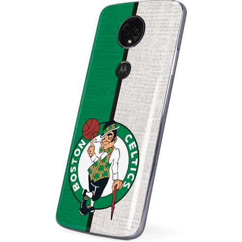 NBA Boston Celtics Canvas Moto E5 Plus Skin
