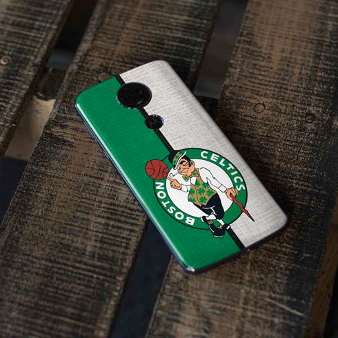 NBA Boston Celtics Canvas Moto E5 Plus Skin