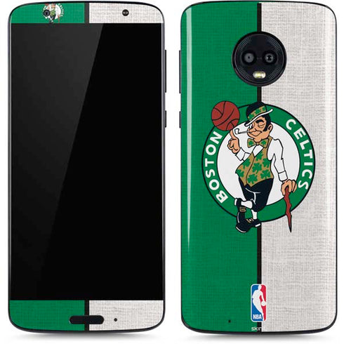 NBA Boston Celtics Canvas Moto G6 Skin