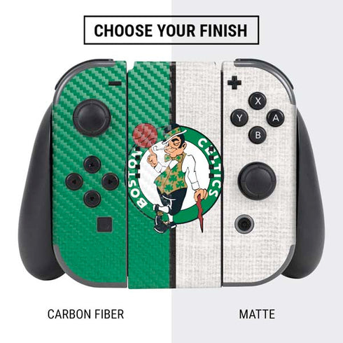 NBA Boston Celtics Canvas Nintendo Switch Bundle Skin