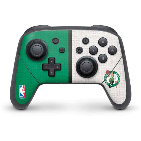 NBA Boston Celtics Canvas Nintendo Switch Pro Controller Skin