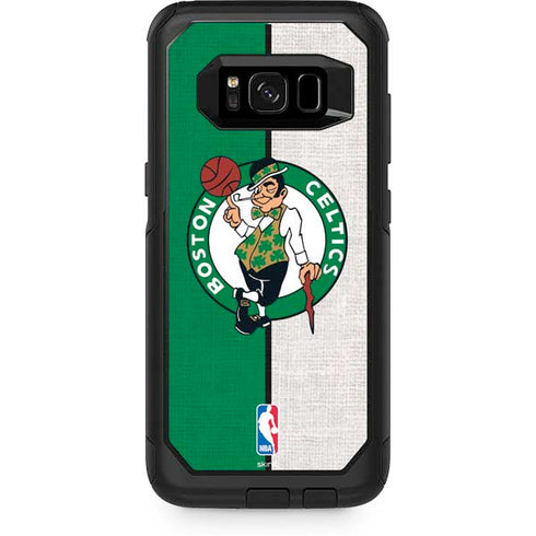 NBA Boston Celtics Canvas Otterbox Commuter Galaxy Skin