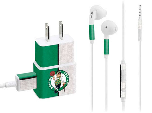 NBA Boston Celtics Canvas Phone Charger Skin