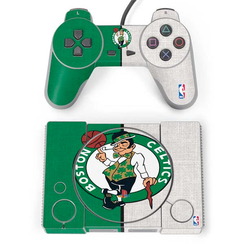 NBA Boston Celtics Canvas PlayStation Classic Bundle Skin