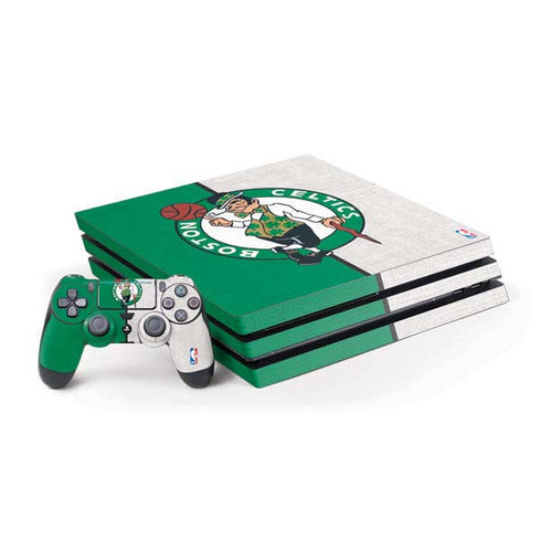 NBA Boston Celtics Canvas PS4 Pro Bundle Skin