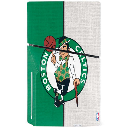 NBA Boston Celtics Canvas PS5 Slim Disk Console Skin