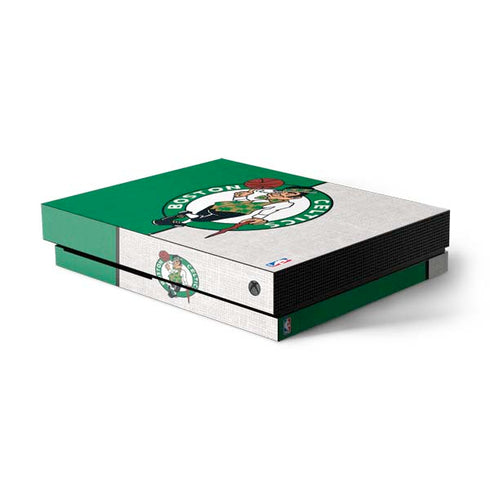NBA Boston Celtics Canvas Xbox One X Console Skin