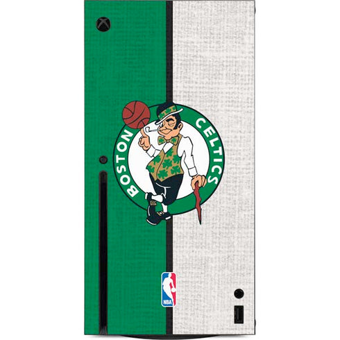 NBA Boston Celtics Canvas Xbox Series X Console Skin