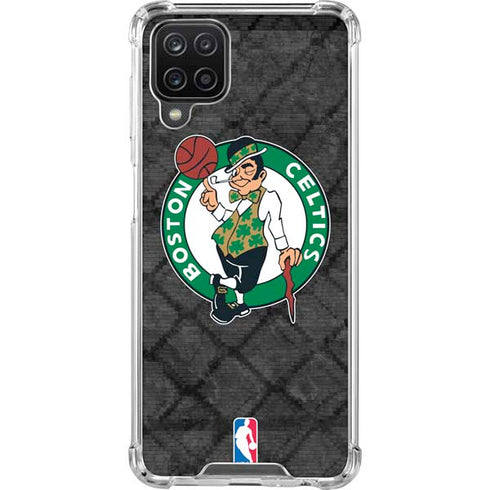 NBA Boston Celtics Dark Rust Galaxy A12 Clear Case