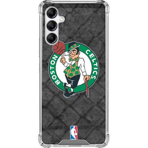 NBA Boston Celtics Dark Rust Galaxy A14 5G Clear Case