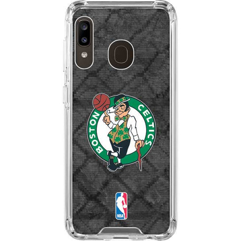 NBA Boston Celtics Dark Rust Galaxy A30 Clear Case