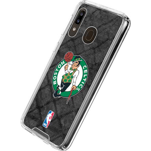 NBA Boston Celtics Dark Rust Galaxy A30 Clear Case