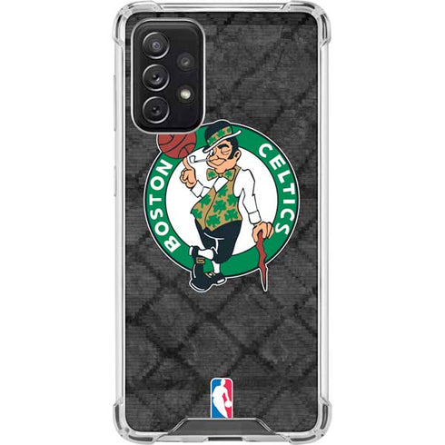 NBA Boston Celtics Dark Rust Galaxy A72 5G Clear Case