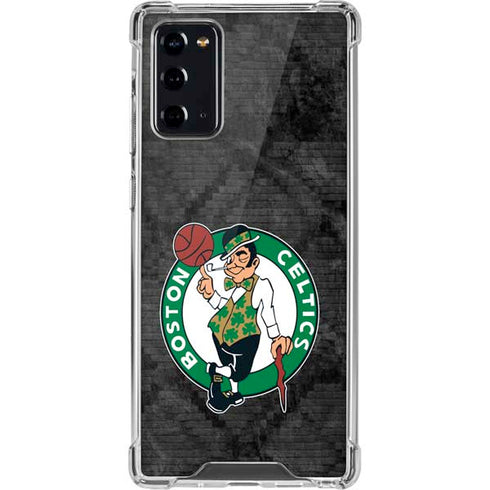 NBA Boston Celtics Dark Rust Galaxy Note20 5G Clear Case