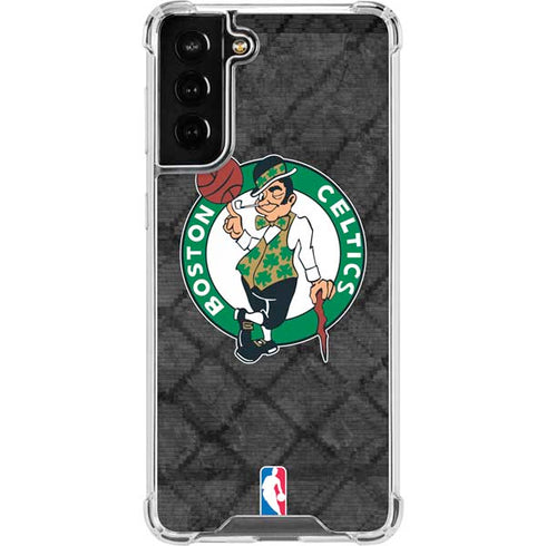 NBA Boston Celtics Dark Rust Galaxy S21 FE Clear Case