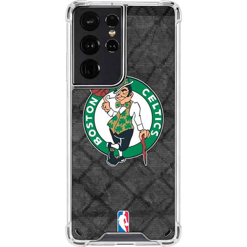 NBA Boston Celtics Dark Rust Galaxy S21 Ultra 5G Clear Case