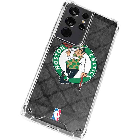 NBA Boston Celtics Dark Rust Galaxy S21 Ultra 5G Clear Case