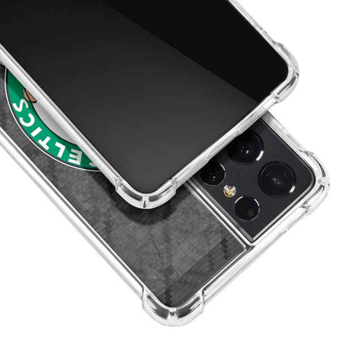 NBA Boston Celtics Dark Rust Galaxy S21 Ultra 5G Clear Case