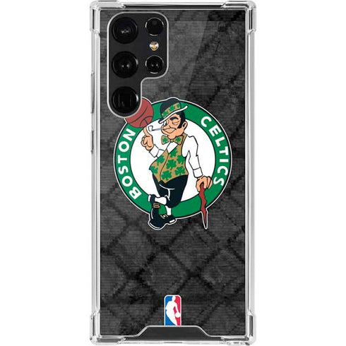 NBA Boston Celtics Dark Rust Galaxy S22 Ultra Clear Case