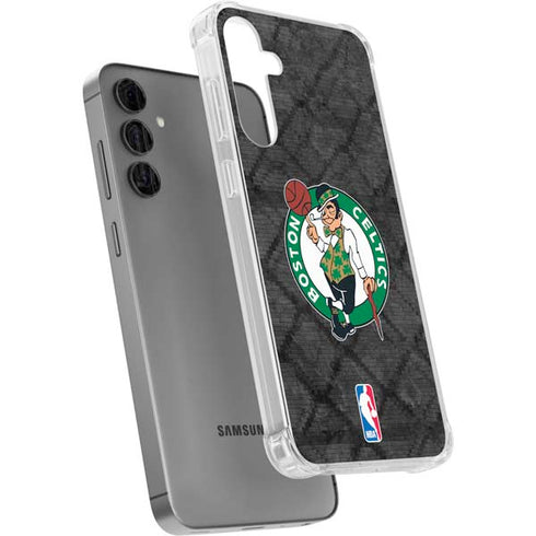 NBA Boston Celtics Dark Rust Galaxy S24 Plus Clear Case