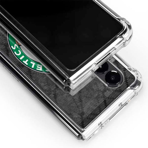 NBA Boston Celtics Dark Rust Galaxy Z Fold4 5G Clear Case