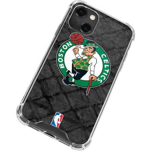 NBA Boston Celtics Dark Rust iPhone 15 Plus Clear Case