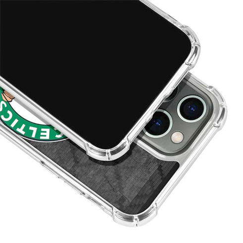 NBA Boston Celtics Dark Rust iPhone 14 Pro Clear Case