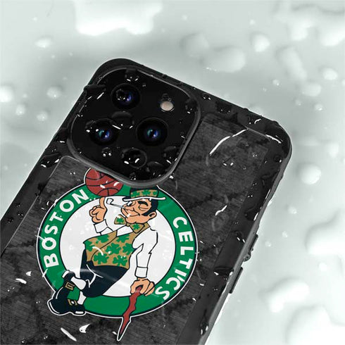 NBA Boston Celtics Dark Rust iPhone 14 Pro Max Waterproof Case