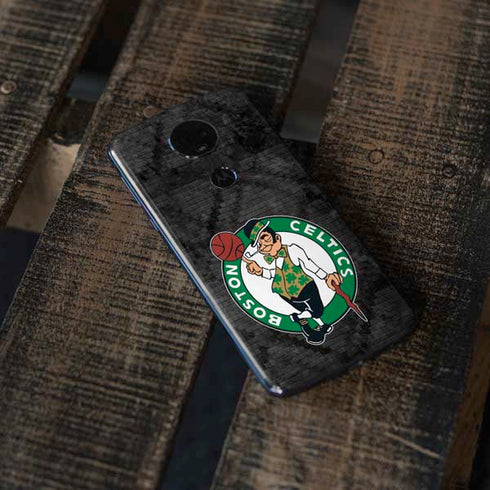 NBA Boston Celtics Dark Rust Moto E5 Plus Skin