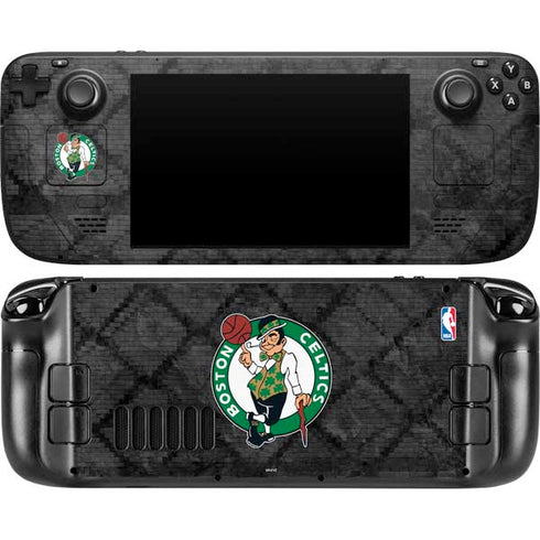 NBA Boston Celtics Dark Rust Steam Deck Handheld Gaming Computer Skin