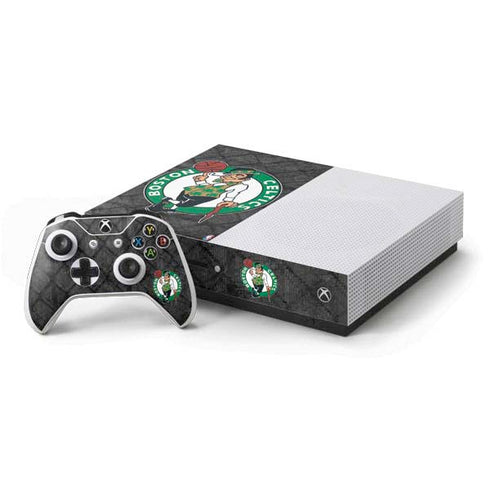 NBA Boston Celtics Dark Rust Xbox One S Console and Controller Bundle Skin