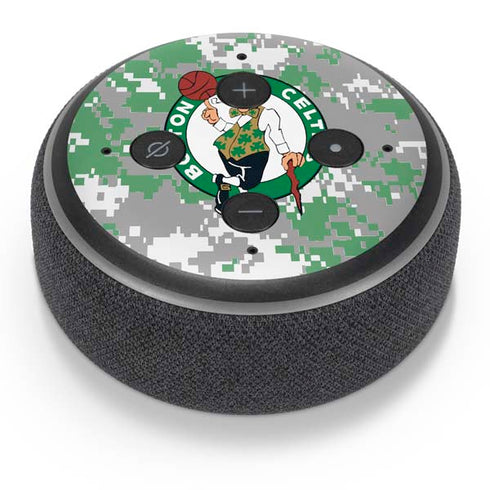 NBA Boston Celtics Digi Camo Amazon Echo Dot Skin
