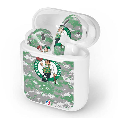 NBA Boston Celtics Digi Camo Apple AirPods Skin