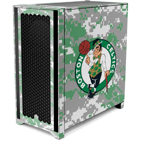 NBA Boston Celtics Digi Camo Corsair 4000D Tempered Glass Mid-Tower ATX Case Skin