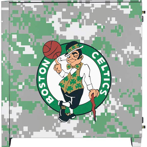 NBA Boston Celtics Digi Camo Corsair 4000D Tempered Glass Mid-Tower ATX Case Skin