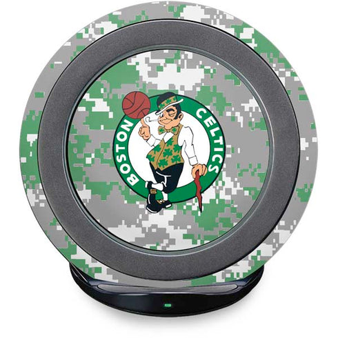 NBA Boston Celtics Digi Camo Fast Charge Wireless Charging Stand Skin