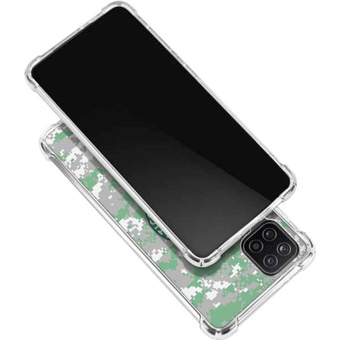 NBA Boston Celtics Digi Camo Galaxy A12 Clear Case