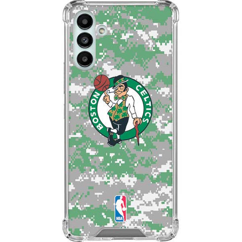NBA Boston Celtics Digi Camo Galaxy A13 5G Clear Case