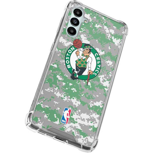 NBA Boston Celtics Digi Camo Galaxy A14 5G Clear Case