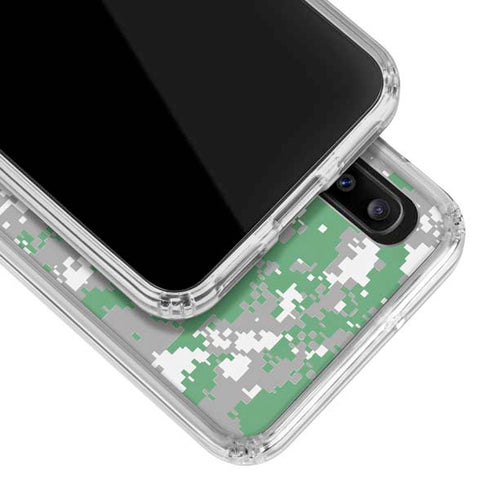 NBA Boston Celtics Digi Camo Galaxy A30 Clear Case