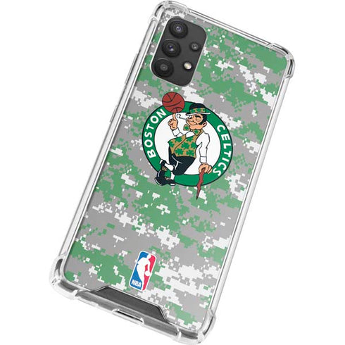 NBA Boston Celtics Digi Camo Galaxy A32 5G Clear Case