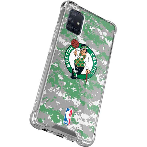 NBA Boston Celtics Digi Camo Galaxy A51 5G Clear Case