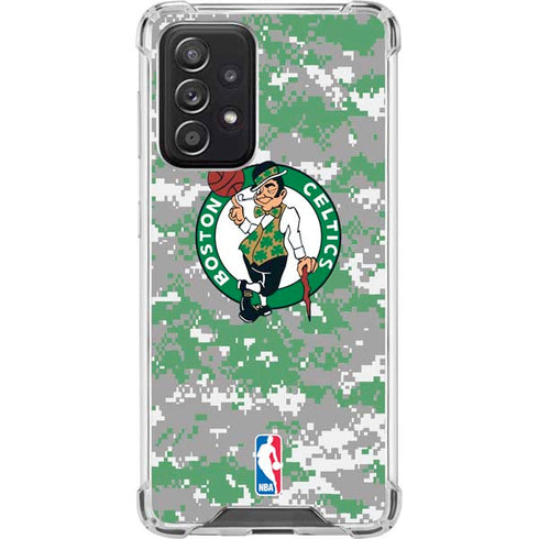 NBA Boston Celtics Digi Camo Galaxy A52 5G Clear Case